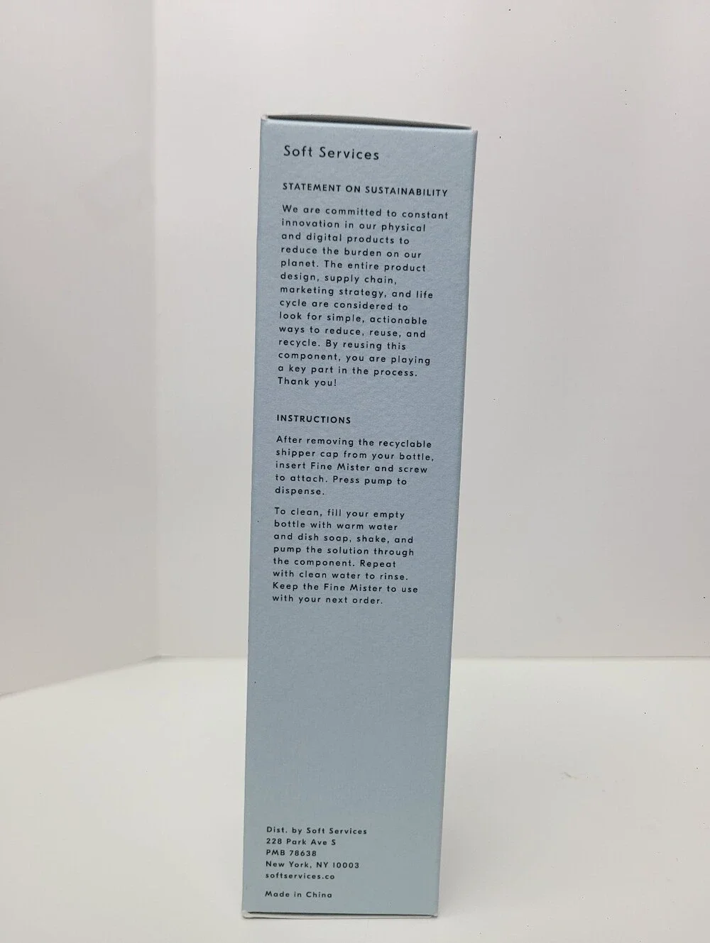 Soft Services reusable fine